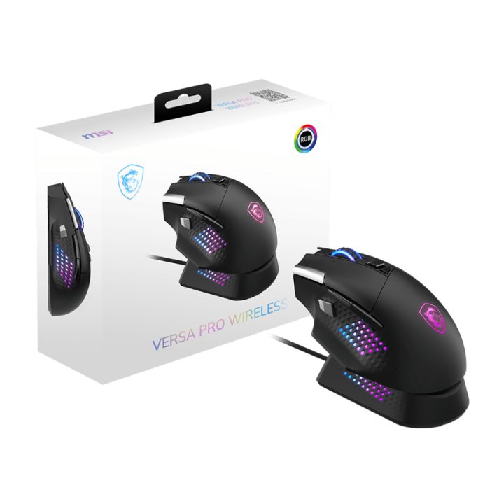 MSI S12-4301370-CLA Right-Handed Gaming Mouse RF Wireless + Bluetooth…