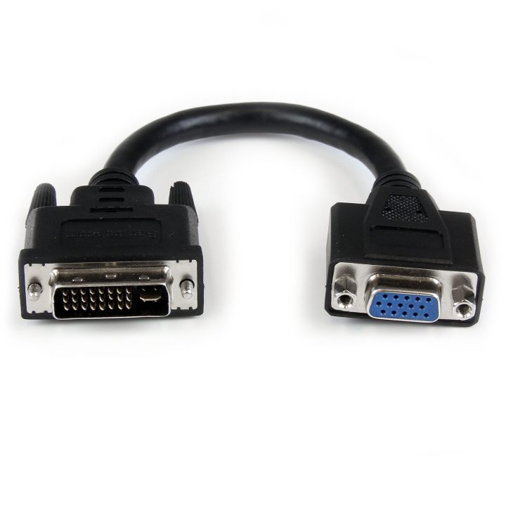 StarTech.com 20cm DVI-I to VGA Adapter - DVI-I Male - HD15 Female -…