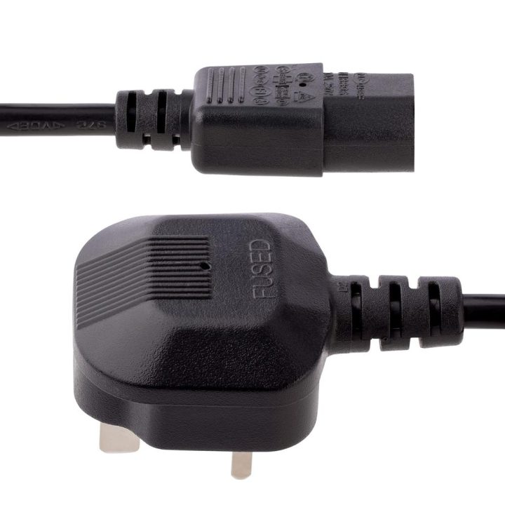 StarTech.com 3m Computer Power Cable, 18AWG, BS 1363 to C13, 10A…
