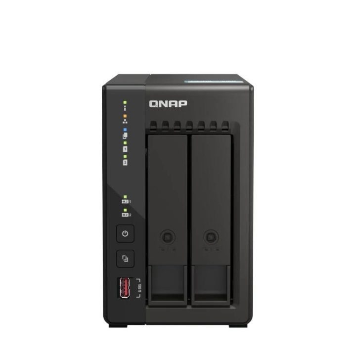 QNAP TS-253E NAS Torre Intel® Celeron® J6412 8 GB 0 TB QNAP QTS Preto