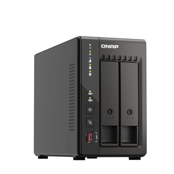 QNAP TS-253E NAS Torre Intel® Celeron® J6412 8 GB 0 TB QNAP QTS Preto