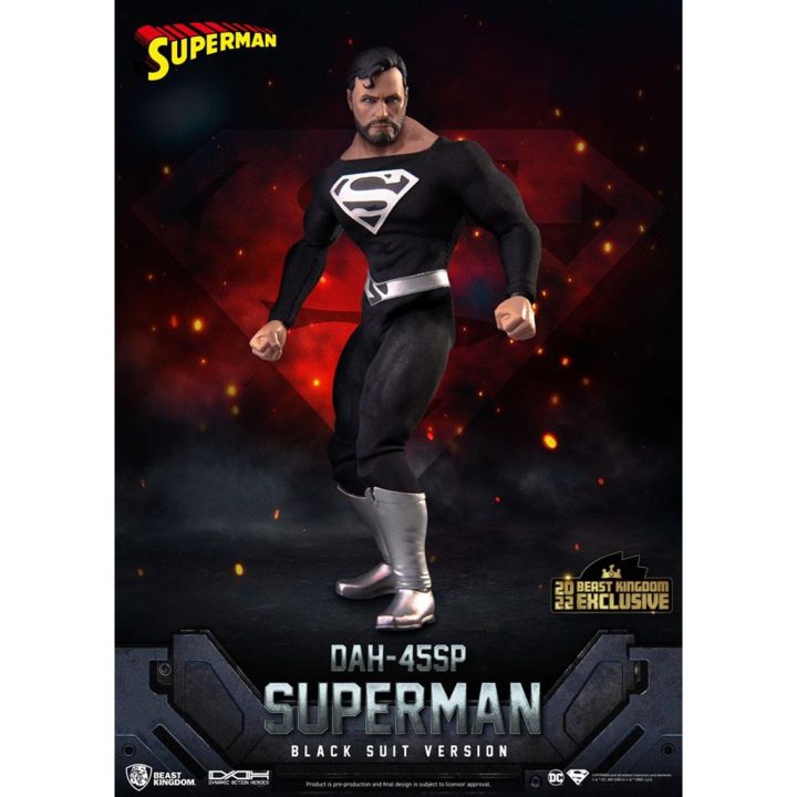 Figura beast kingdom DC comics superman DYNAMIC8H fato preto especial…