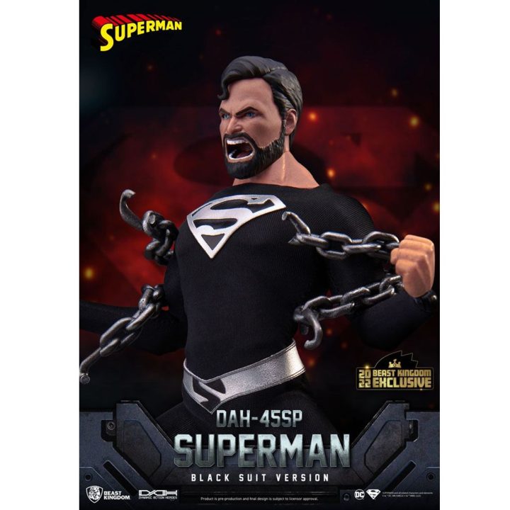Figura beast kingdom DC comics superman DYNAMIC8H fato preto especial…