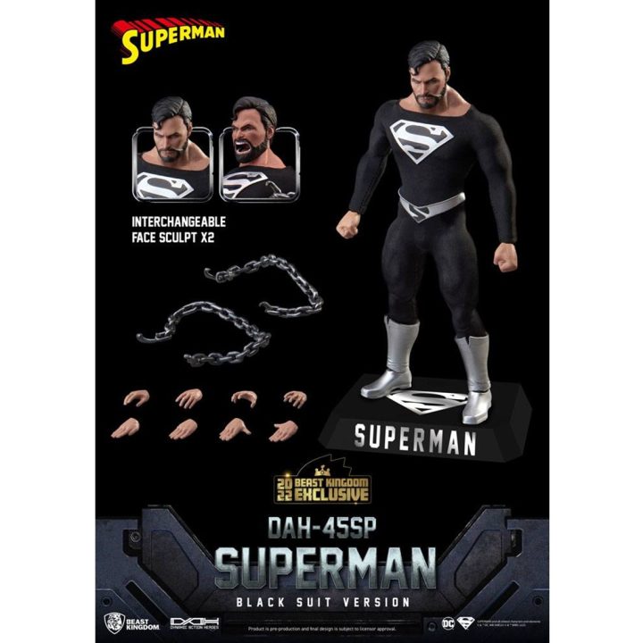 Figura beast kingdom DC comics superman DYNAMIC8H traje negro…
