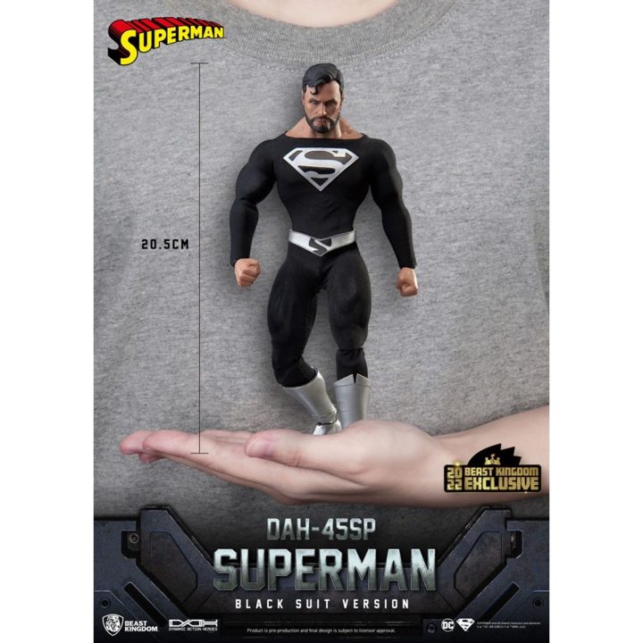 Figura beast kingdom DC comics superman DYNAMIC8H fato preto especial…