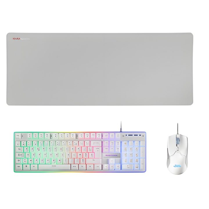 Mars Gaming MCPXWFR, Combo Teclado H-Mech FRGB, Ratón Ultraligero…