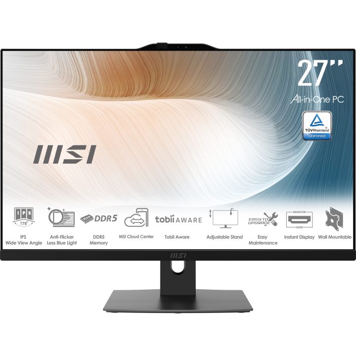 MSI MODERN AM272P 1M-1096ES All-in-One PC Intel Core 7 150U 27" 1920…