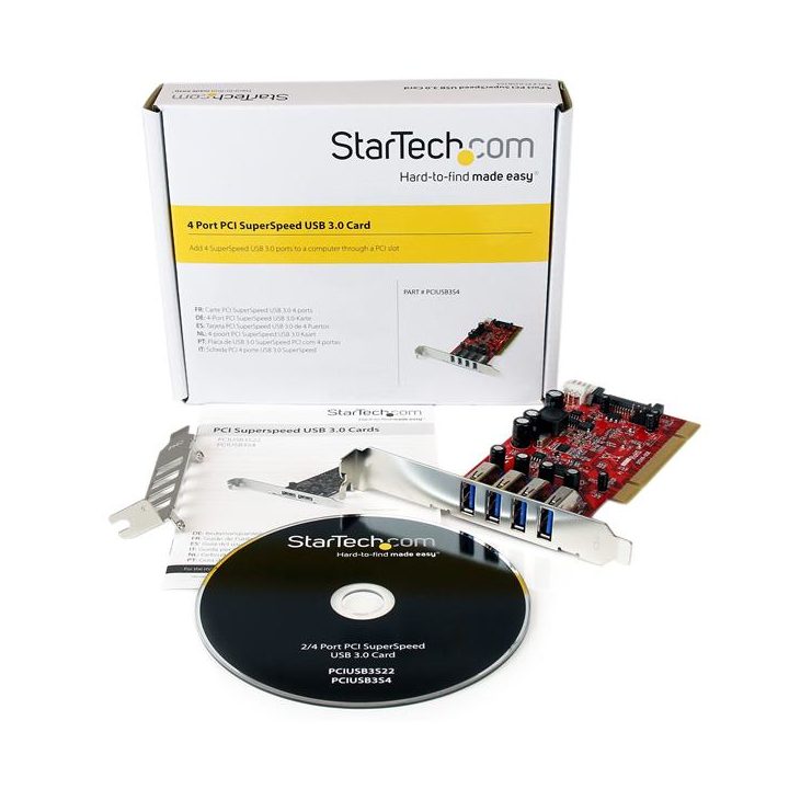 StarTech.com Tarjeta Adaptador PCI USB 3.0 (5Gbps) SuperSpeed 4…