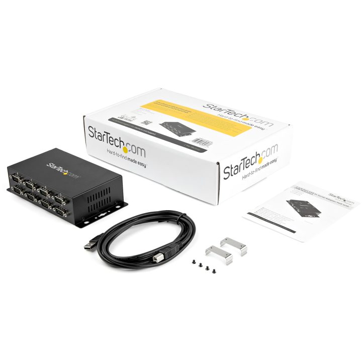 StarTech.com USB to 8-Port RS232 Serial Hub Adapter Industrial…