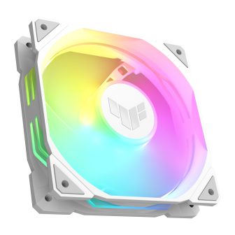 ASUS TUF GAMING TR120 ARGB REVERSE 1-pack White PC Case Fan 12 cm…