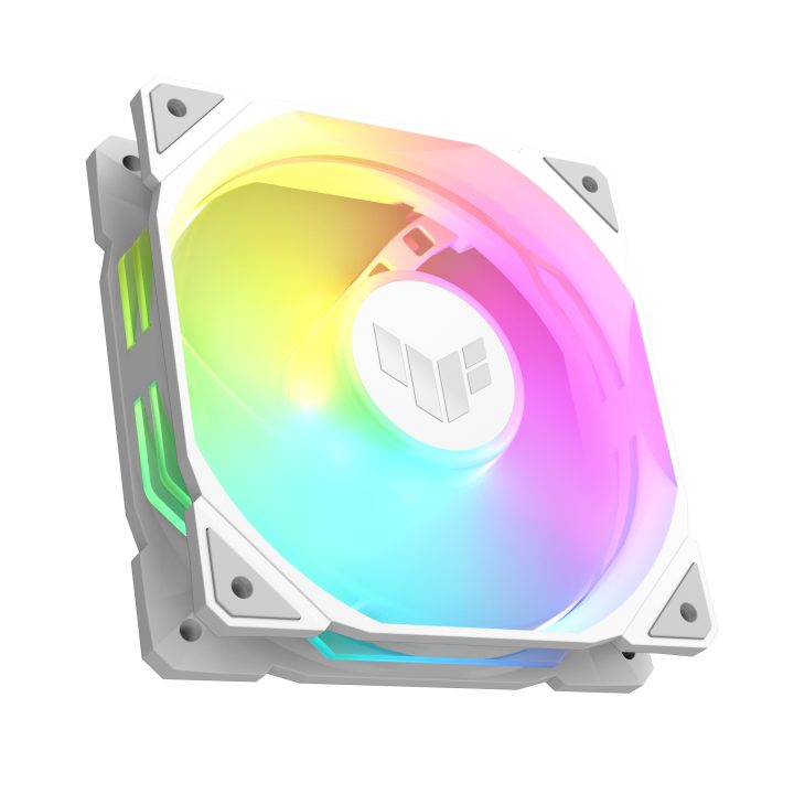 ASUS TUF GAMING TR120 ARGB REVERSE 1-pack White PC Case Fan 12 cm…