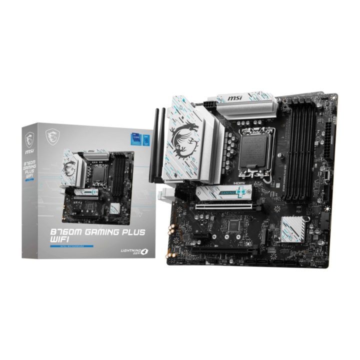 MSI B760M GAMING PLUS WIFI Intel B760 LGA 1700 micro ATX motherboard