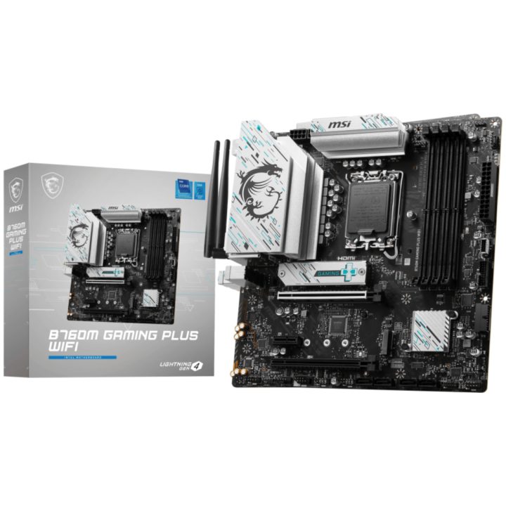 MSI B760M GAMING PLUS WIFI Intel B760 LGA 1700 micro ATX motherboard