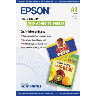 Epson Self-Adhesive Photo Paper - A4 - 10 folhas