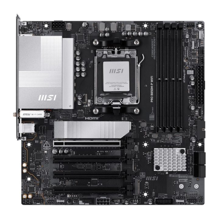 MSI PRO B850M-P WIFI AMD B850 Motherboard AM5 Socket Micro ATX