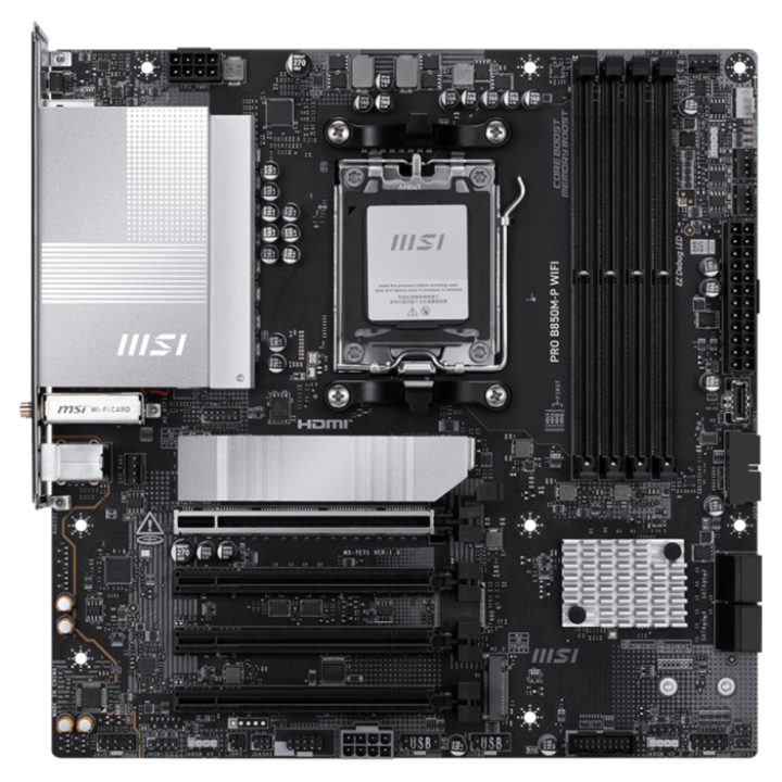 MSI PRO B850M-P WIFI motherboard AMD B850 Socket AM5 micro ATX