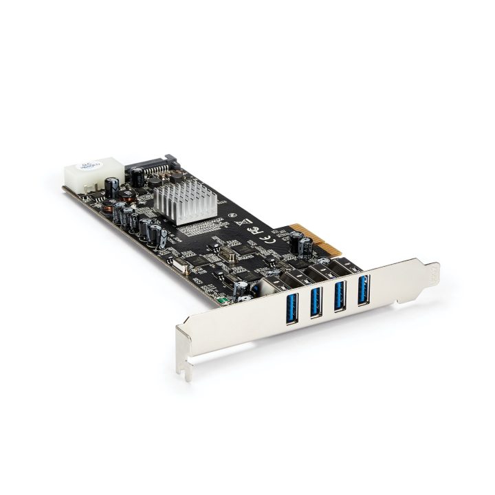 StarTech.com PCI Express PCI-E 4-Port USB 3.0 (5Gbps) UASP Adapter…
