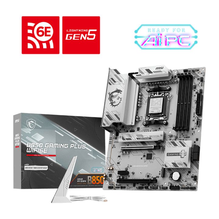 MSI B850 GAMING PLUS WIFI6E AMD B850 Socket AM5 ATX