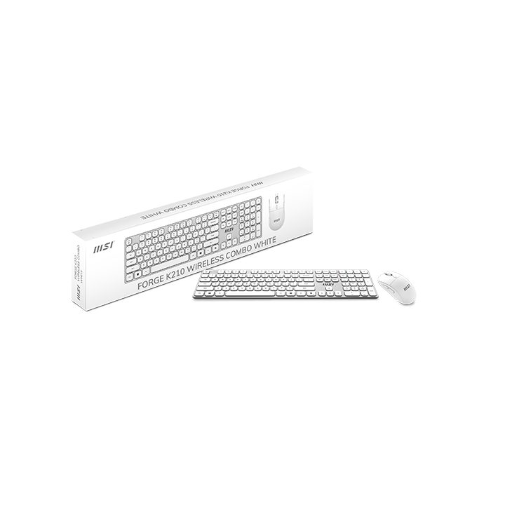 Msi Teclado + Rato FORGE K210 W COMBO ES Branco (S11-43ES311-Y92)
