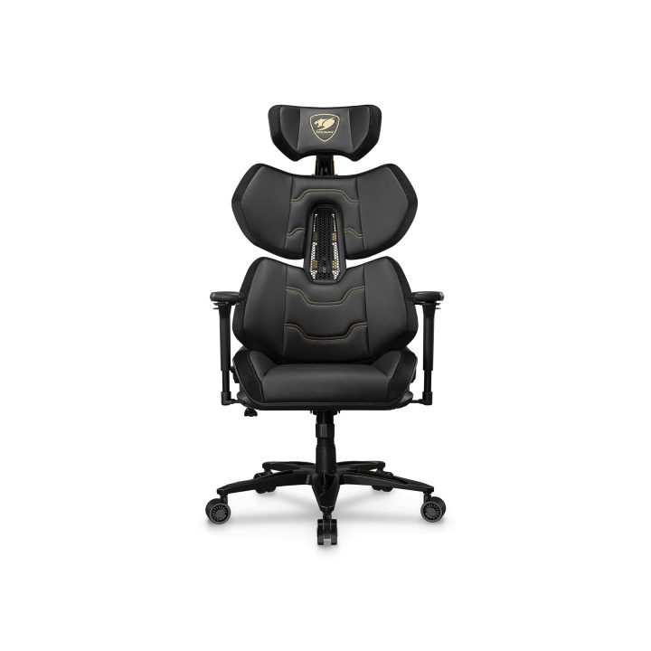 COUGAR Terminator Elite Gold PC Gaming Chair Padded Seat Black, Gold