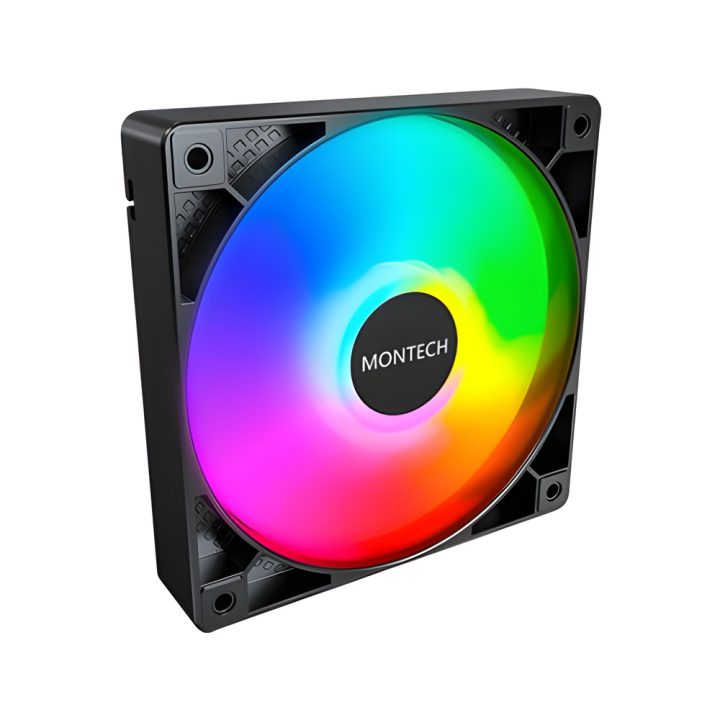 Montech GF120 PWM Black 120x120 Fan (GF120 ARGB PWM (B))