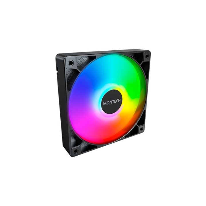 Ventilador 120X120 Montech GF120 pwm black (GF120 ARGB PWM (B))