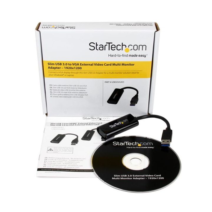 StarTech.com USB 3.0 to VGA Graphics Adapter Converter - Compact…