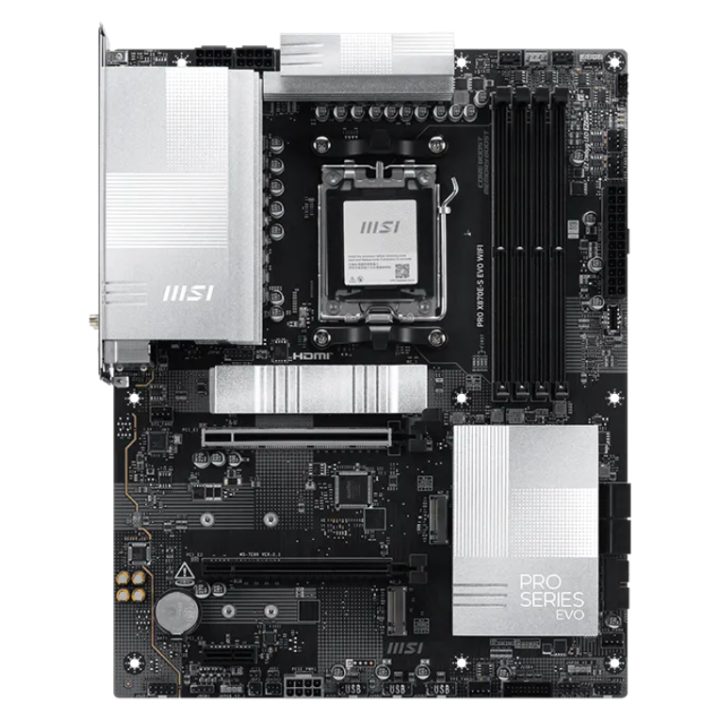 MSI PRO X870E-S EVO WIFI Motherboard AMD X870E AM5 Socket ATX