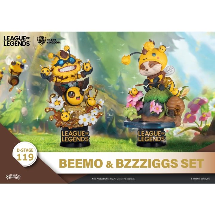 Conjunto de 2 figuras Beast Kingdom D-Stage League of Legends Beemo e…
