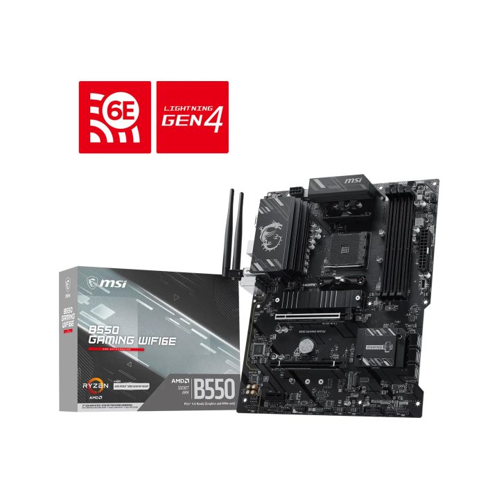 MSI B550 GAMING WIFI6E AMD B550 Motherboard AM4 Socket