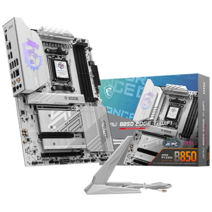 MSI MPG B850 EDGE TI WIFI Motherboard AMD B850 AM5 Socket ATX