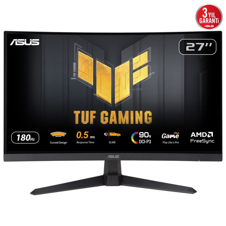 ASUS TUF 27" QHD 180 Hz Fast VA curvo