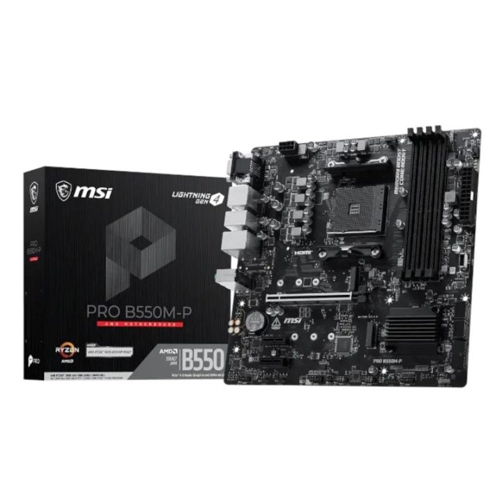 MSI PRO B550M-P mATX AM4 Motherboard (911-7C95-201)