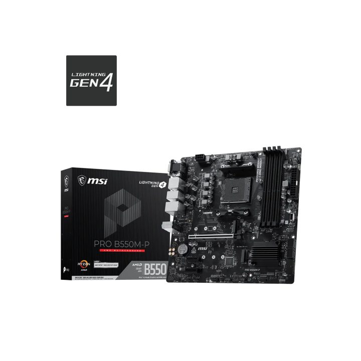 MSI PRO B550M-P mATX AM4 Motherboard (911-7C95-201)