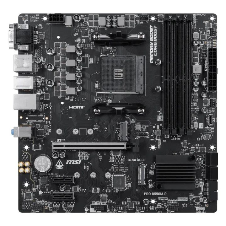MSI Motherboard PRO B550M-P mATX AM4 (911-7C95-201)