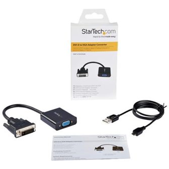 StarTech.com Active DVI-D to VGA Video Converter Adapter - Cable -…