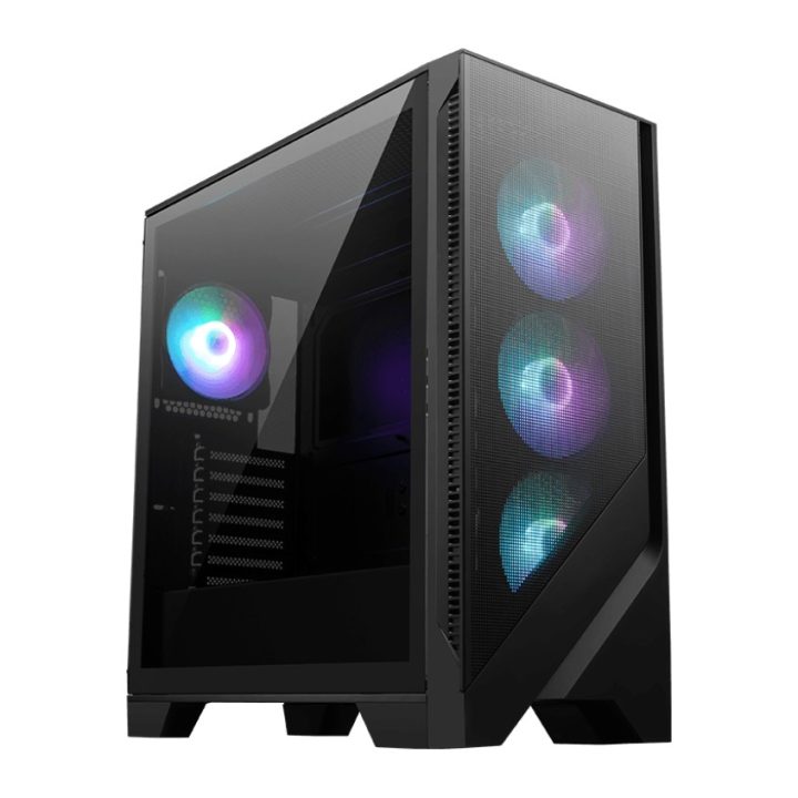 MSI MAG Forge 320R AIRFLOW Micro Tower Black, Transparent
