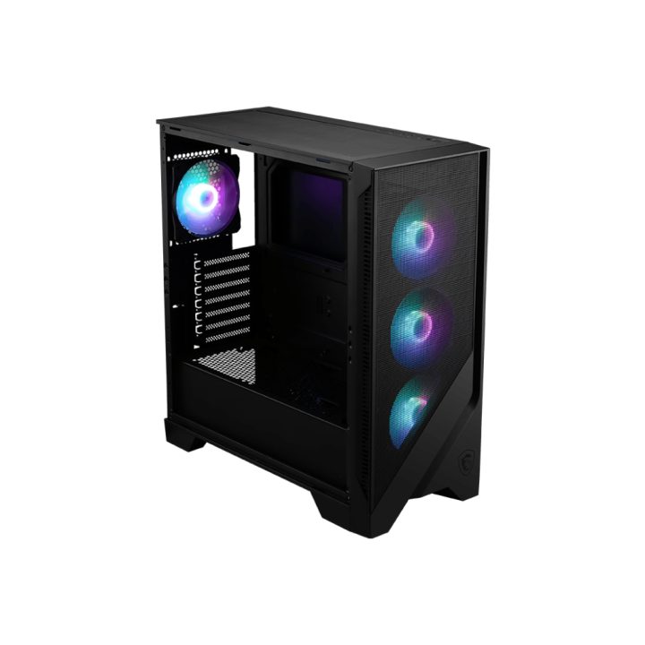 MSI MAG Forge 320R AIRFLOW Micro Tower Black, Transparent