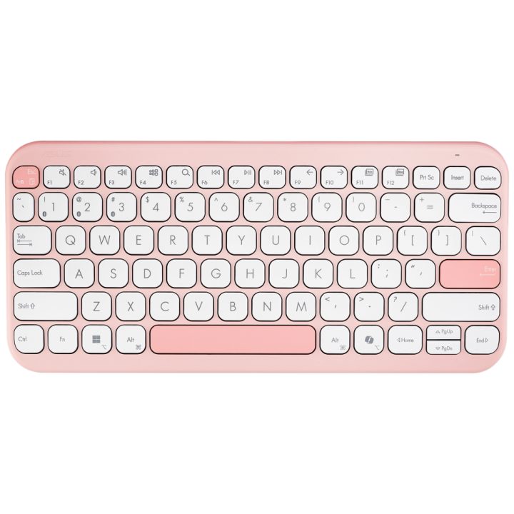 ASUS Marshmallow Keyboard KW100 teclado Hogar Bluetooth QWERTY Rosa