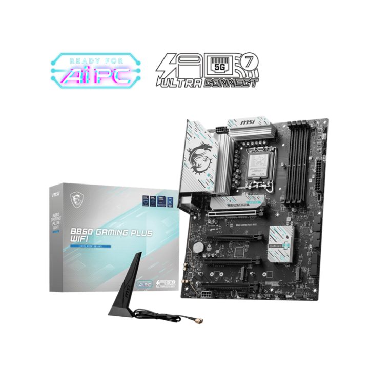 MSI B860 GAMING PLUS WIFI motherboard Intel B860 LGA 1851 (Socket V1)…