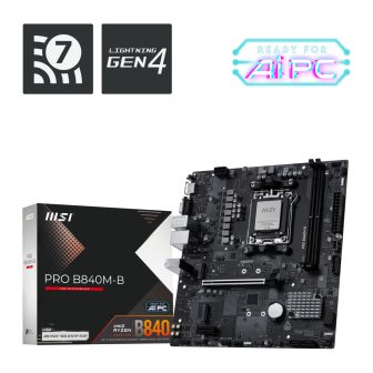 MSI PRO B840M-B Motherboard AMD B840 AM5 Socket Micro ATX