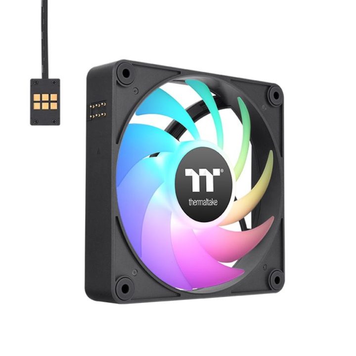 Thermaltake CT120 EX ARGB Ventilador de PC 12 cm Preto, Branco 3…