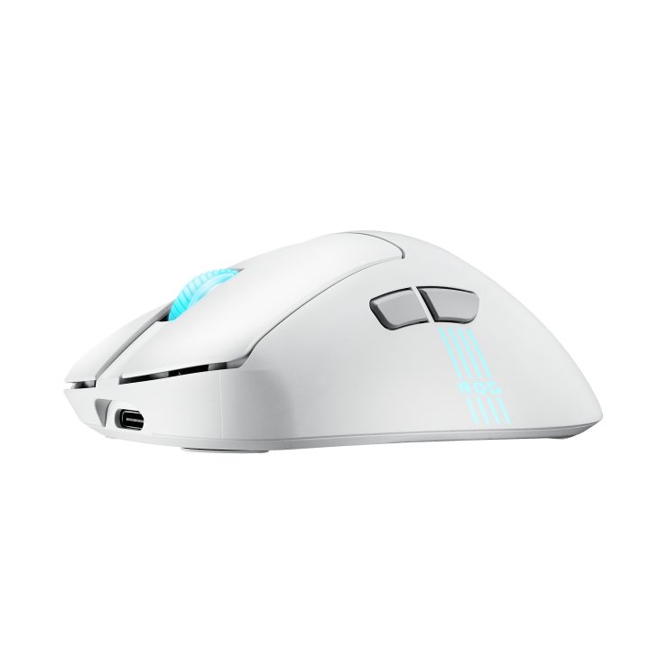 ASUS ROG Keris II Origin WHT Right-Handed Gaming Mouse RF Wireless +…