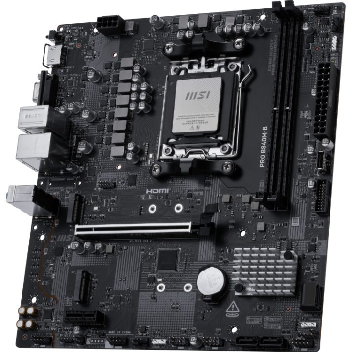 MSI PRO B840M-B Motherboard AMD B840 AM5 Socket Micro ATX