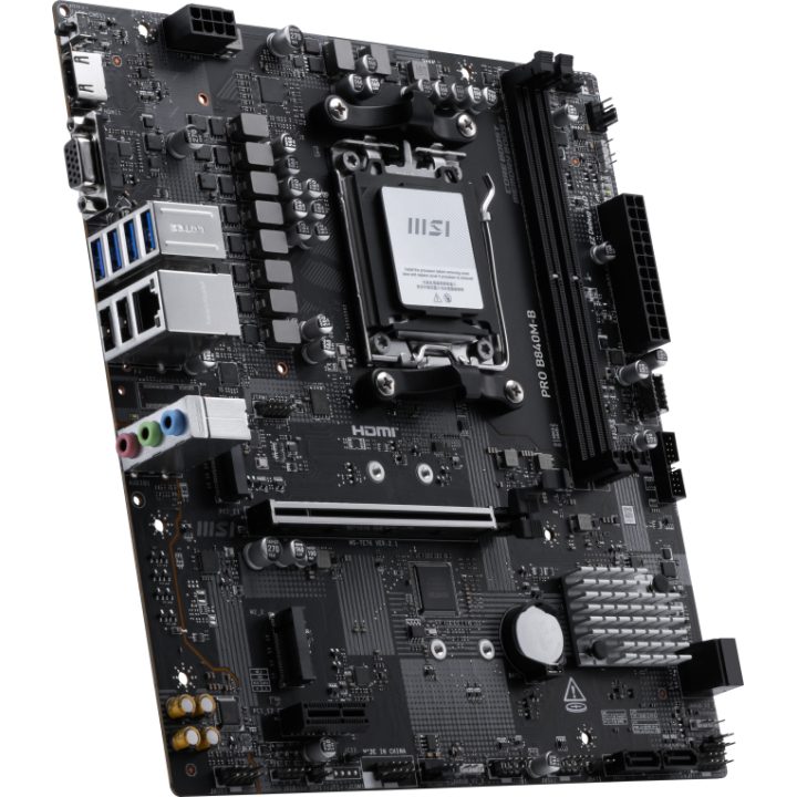 MSI PRO B840M-B Motherboard AMD B840 AM5 Socket Micro ATX