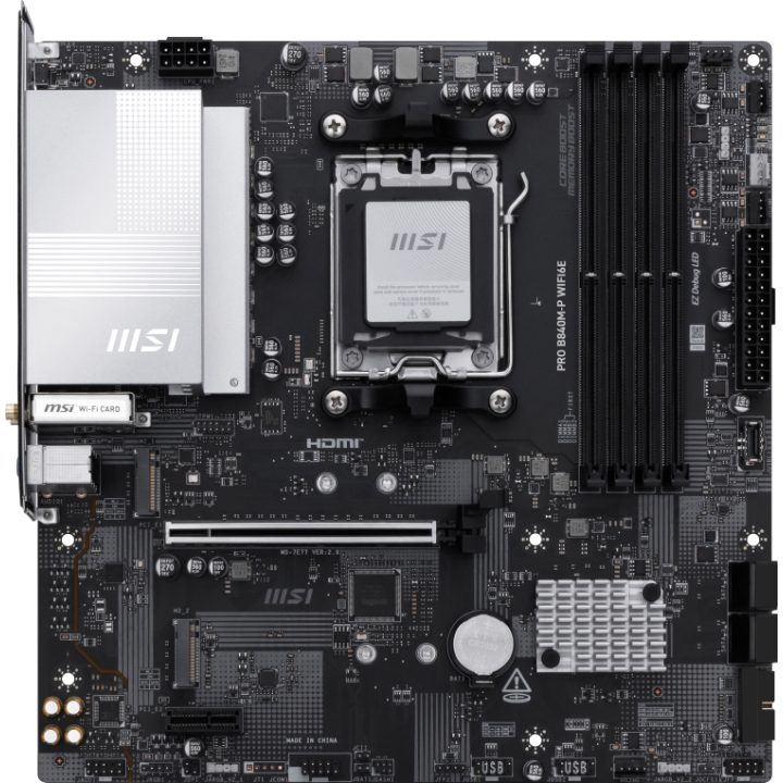 MSI PRO B840M-P WIFI6E AMD B840 Motherboard AM5 Socket Micro ATX