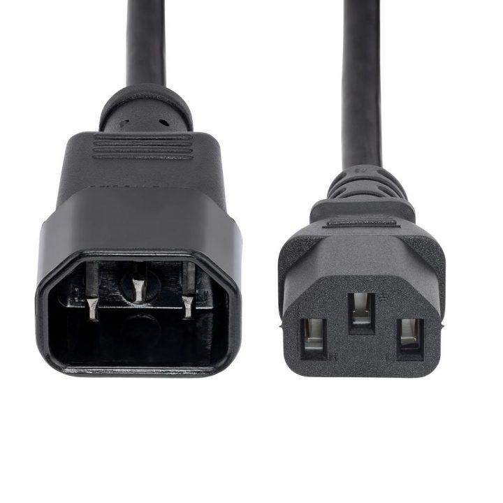 StarTech.com 1m Power Extension Cable, C14 to C13, 10A 125V, 18AWG…