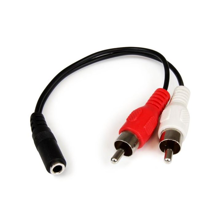 StarTech.com Cable Adaptador de 15cm de Audio Estéreo Mini Jack de…