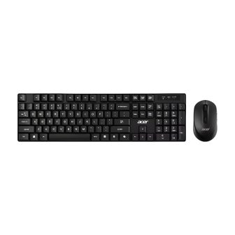 Teclado Acer AAK400 com rato incluído Escritório USB Preto, Berinjela