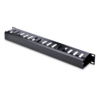 StarTech.com 1U Horizontal Cable Management Panel for Rack with Cover…